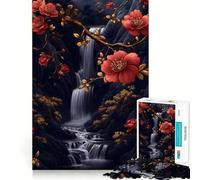 Rompecabezas Serenidad de la Cascada de 1000 Piezas para Adolescentes Desarrolla la Mente y la Habilidad Diversión Tamaño Uniforme Piezas precisas Actividad Relajante para Grupos en Interiores