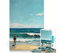 Rompecabezas Serenidad Junto al mar de 1000 Piezas para Adolescentes Mejora la Memoria, Tiempo de relajación, Bordes precisos, Regalo Creativo (38x52cm)