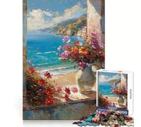 Rompecabezas Serenidad Junto al mar de 1000 Piezas para Adultos Refuerza la Memoria Diversión y Ocio Regalo Elegante (50x75cm)