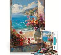 Rompecabezas Serenidad Junto al mar de 1000 Piezas para Adultos Refuerza la Memoria Diversión y Ocio Regalo Elegante (50x75cm)