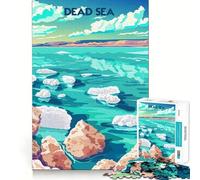 Rompecabezas Sereno del Mar Muerto de 1000 Piezas para Adolescentes Refuerza la Memoria, Calma y relajación Bordes de Calidad (38x52cm)