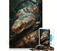 Rompecabezas Serpientes con Encanto para Adultos 1000 Rompecabezas Fortalecen la Memoria Alivian la Ansiedad Bordes Lisos Sorpresa Cálida (50x75cm)
