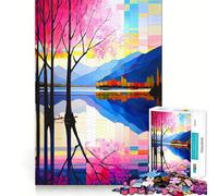 Rompecabezas Shades of Sunrise para Adolescentes, 1000 Piezas, Juguete para estimular la lógica, alegría Familiar, Borde Premium, 38x26cm