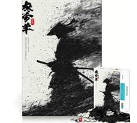Rompecabezas Shadow of The Ronin de 1000 Piezas para Adultos Regalo Ideal para ejercitar la Mente Juguete Divertido y silencioso Diseño para armar 38x26cm