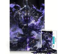 Rompecabezas Shadow Warrior de 1000 Piezas para Adolescentes Juguete de lógica Mental para el Tiempo Libre Bordes Finos 38x26cm