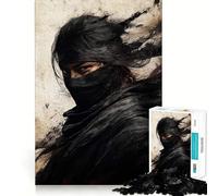 Rompecabezas Shadow Warrior Graffiti Artwork de 1000 Piezas para Adultos Juguete para ejercitar la Mente Diseño Divertido y silencioso 50x75cm