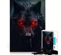 Rompecabezas Shadow Wolf para Adolescentes, 1000 Piezas, Juguete para ejercitar la Mente, Actividad para el hogar, decoración de Pared con Corte de precisión 50x75cm