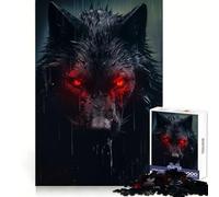 Rompecabezas Shadow Wolf para Adolescentes, 1000 Piezas, Juguete para ejercitar la Mente, Actividad para el hogar, decoración de Pared con Corte de precisión 50x75cm