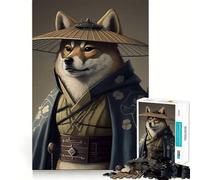 Rompecabezas Shiba Inu Master de 1000 Piezas para Adolescentes Juguete para ejercitar la Mente, relajación Mental, diseño y Montaje, Lista de Deseos de Papá Noel 38x52cm