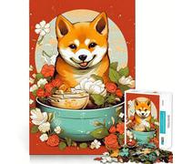 Rompecabezas Shiba Ramen Ruby para Adolescentes, 1000 Piezas, Juguete de lógica Mental, Alivio del estrés, Corte Firme, Regalo de Santa Claus 38x52cm