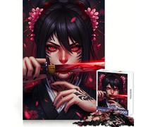 Rompecabezas Shinobi Anime Geisha de 1000 Piezas para Adultos Regalo Ideal para ejercitar la Mente y Relajarse Un Regalo Memorable 38x52cm