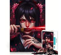 Rompecabezas Shinobi Anime Geisha de 1000 Piezas para Adultos Regalo Ideal para ejercitar la Mente y Relajarse Un Regalo Memorable 38x52cm