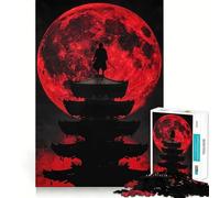 Rompecabezas Shinobi Luna Roja para Adolescentes, 1000 Piezas, Recall Upgrade, Relajante, Divertido, Arte de Pared con Corte Claro, Decoración (50x75cm)
