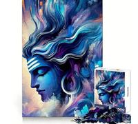 Rompecabezas Shiva Art de 1000 Piezas para Adolescentes Mejora la Memoria Tiempo Libre Diseño de Corte sólido Artículo de Papá Noel 50x75cm