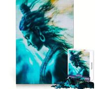 Rompecabezas Shiva Flowing Energy de 1000 Piezas para Adolescentes, Juguete para Pensar con sabiduría, diversión pacífica, Corte preciso, 38x26cm