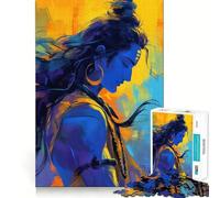 Rompecabezas Shiva The Dreamer para Adolescentes, 1000 Piezas, Juego de lógica, diversión en Interiores, Pieza de colección de Arte con Bordes precisos 38x52cm