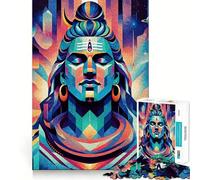 Rompecabezas Shiva The Yogi para Adolescentes, 1000 Piezas, para ejercitar la Mente, Actividad para el hogar, Bordes precisos, Regalo Festivo 50x75cm