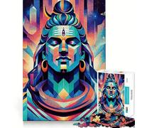 Rompecabezas Shiva The Yogi para Adolescentes, 1000 Piezas, para ejercitar la Mente, Actividad para el hogar, Bordes precisos, Regalo Festivo 38x26cm