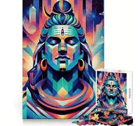 Rompecabezas Shiva The Yogi para Adolescentes, 1000 Piezas, para ejercitar la Mente, Actividad para el hogar, Bordes precisos, Regalo Festivo 38x26cm