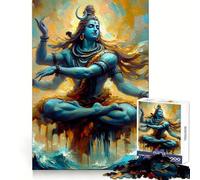 Rompecabezas Shiva Yogi para Adolescentes, 1000 Piezas, Juguete para estimular la lógica, alegría Familiar, Borde Premium, 50x75cm