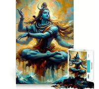 Rompecabezas Shiva Yogi para Adolescentes, 1000 Piezas, Juguete para estimular la lógica, alegría Familiar, Borde Premium, 50x75cm
