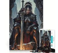 Rompecabezas Silent Knight de 1000 Piezas para Adultos y Adolescentes Mejora la Memoria Ligero y Relajante Corte preciso Un Regalo Encantador 50x75cm