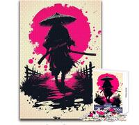 Rompecabezas Silent Ronin bajo la Luna de Sangre para Adolescentes, 1000 Piezas, resolución de Problemas, Educativo, Divertido, Maravilloso y reflexivo, opción de Regalo, tamaño 38x52cm