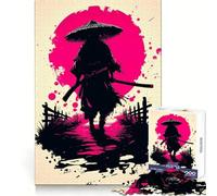 Rompecabezas Silent Ronin Under The Blood Moon de 1000 Piezas para Adolescentes Juguete para Pensar con sabiduría Divertido y pacífico Corte preciso 38x52cm