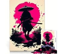 Rompecabezas Silent Ronin Under The Blood Moon de 1000 Piezas para Adultos, Juguete de lógica, Juego de Interior, Corte de precisión, Regalo preciado 50x75cm