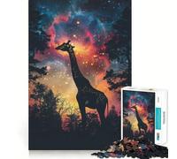 Rompecabezas Silhouette Galaxy de 1000 Piezas para Adolescentes, Juguete cognitivo, para Disfrutar Lentamente, con Bordes de Primera Calidad, Ideal para Elegir el Deseo de Papá Noel 38x26cm