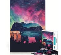 Rompecabezas Silhouette Galaxy para Adultos, 1000 Piezas, Juguete de lógica Afilada, Divertido, de Corte preciso, Regalo Memorable 38x52cm