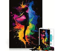Rompecabezas Silhouette in Color Splashes de 1000 Piezas para Adolescentes Mejora la Memoria Divertido y Relajante Piezas de colección de Arte con Corte nítido 50x75cm