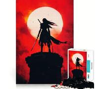 Rompecabezas Silhouette Warrior de 1000 Piezas para Adolescentes Juguete de lógica Clara Pasatiempo Tranquilo Corte Perfecto Regalo clásico 50x75cm
