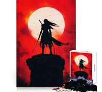 Rompecabezas Silhouette Warrior de 1000 Piezas para Adolescentes Juguete de lógica Clara Pasatiempo Tranquilo Corte Perfecto Regalo clásico 50x75cm