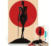 Rompecabezas Silhouette Warrior de 1000 Piezas para Adultos, Juguete de lógica Afilada, Entretenimiento en el hogar, Corte preciso, Regalo sincero 50x75cm