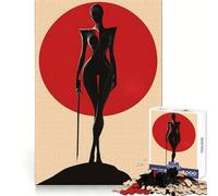 Rompecabezas Silhouette Warrior de 1000 Piezas para Adultos, Juguete de lógica Afilada, Entretenimiento en el hogar, Corte preciso, Regalo sincero 50x75cm