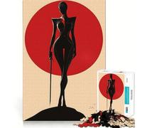 Rompecabezas Silhouette Warrior de 1000 Piezas para Adultos, Juguete de lógica, vínculo Familiar, Corte de precisión, cálida Sorpresa 38x26cm