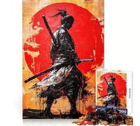 Rompecabezas Silhouette Warrior Graffiti Artwork de 1000 Piezas para Adultos Juguete Inteligente, Divertido y silencioso Corte preciso 38x52cm
