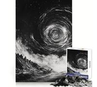 Rompecabezas Silueta Frente a Vórtice 1000 Piezas para Adolescentes Juguete Lógico Estimulante Juego Relajante Arte de Borde Premium Coleccionable 50x75cm