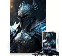 Rompecabezas Silver Paladin de 1000 Piezas para Adolescentes Rompecabezas de lógica sólida Juguete Relajante y Divertido Corte de precisión Artículo de Santa Claus 50x75cm