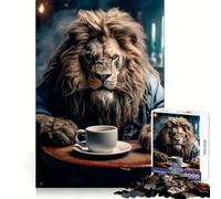 Rompecabezas Sin mi café de 1000 Piezas para Adolescentes Juguete cognitivo Pasatiempo Relajante Borde Premium Lista de Deseos de Papá Noel (38x52cm)