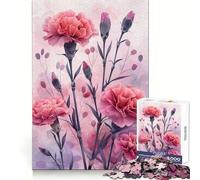 Rompecabezas Sinfonía Clavel Rosa para Adolescentes, 1000 Piezas, Juguete para Ejercicio Mental, Diseño Suave y Relajante, ¡Sorpresa Navideña! (50x75cm)