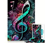 Rompecabezas Sinfonía Musical de 1000 Piezas para Adolescentes Juguete Inteligente y fácil de Usar Ocio Corte preciso Regalo increíble (50x75cm)