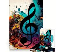 Rompecabezas Sinfonía Musical V de 1000 Piezas para Adolescentes Wise Think Toy Calm Fun Clear Cut Art Collectible (50x75cm)