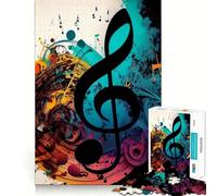 Rompecabezas Sinfonía Musical V para Adultos, 1000 Piezas, Juguete de lógica, diversión Relajante, Bordes Suaves, (38x26cm)
