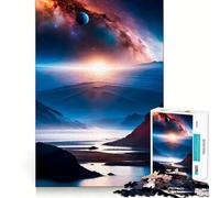 Rompecabezas Sinfonía Planetaria Alpina de 1000 Piezas Juego de lógica y Pensamiento Experto en Corte Artesanía Momento de Tranquilidad Ejercicio Mental en casa (38x26cm)