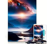 Rompecabezas Sinfonía Planetaria Alpina de 1000 Piezas para Adultos Ejercicio Mental Corte de precisión Bordes Lisos Actividad Relajante para Grupos en Interiores (38x52cm)