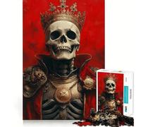Rompecabezas Skeleton King de 1000 Piezas para Adultos Recall Upgrade Stress Relief Tight Cut Santa Wish Pick 38x26cm