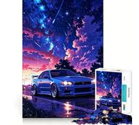 Rompecabezas Skyline GTR R Galaxy de 1000 Piezas para Adolescentes Mejora la Memoria Divertido y Relajante Piezas de colección de Arte con Corte nítido 50x75cm