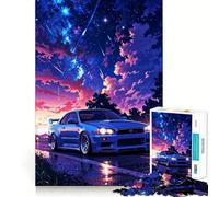 Rompecabezas Skyline GTR R Galaxy de 1000 Piezas para Adultos Regalo Ideal para quienes Buscan un Juego de lógica, un Entretenimiento Suave y práctico 38x26cm